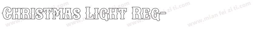Christmas Light Reg字体转换